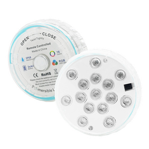 Submersible LED Light Magnet Remote Control 15LED 18LED IP68 RGB LED Pool Lights Under Water Swimming Light