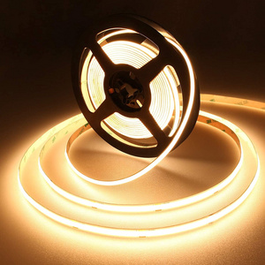 5M 16.4ft Long 320LED Dimmable Cabinet White Lighting Tape Bedroom Ceiling DC 12V 24V 8mm Flex COB Ribbon LED Strip Light