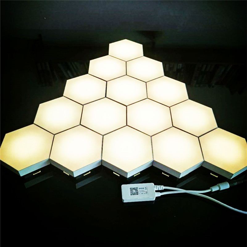 Hot Indoor Sconce Antique Outdoor Modern Beautiful Lamps Room Touch Control Hexagon LED Lights Wall Light For Bedroom Wall