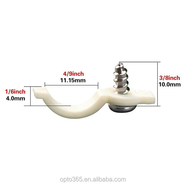 Mounting Bracket for LED Strip Lights One Side Fixing Clip with Non-magnetic Screws