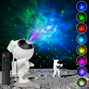 Astronaut Mini Spaceman Cosmonaut LED Projector Starry Sky Projection Car Atmosphere Lamp Galaxy Projection Star Night Light