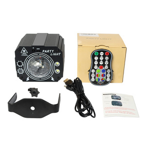 3 in 1 USB Powered LED Sound Activated Remote Control Rave Light Stage laser DJ Strobe Disco Ball Light