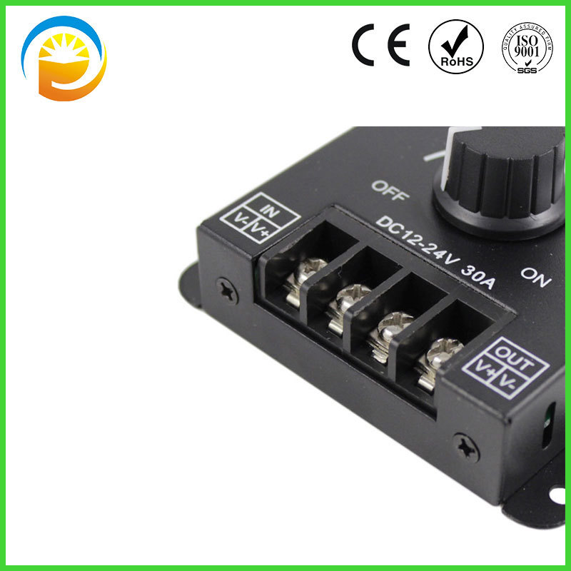 Manual Dimmer Switch CE RoHS for LED Lights 30A 12V 24V 5050 3528 2835 5630 5054 LED Flex Strips Dimming