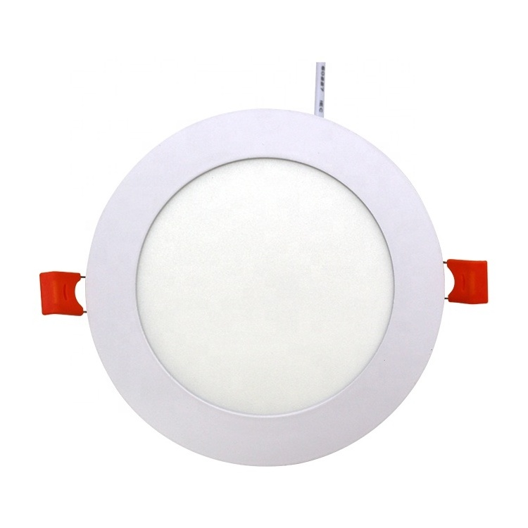 Good Price Waterproof Ip44 3w 6w 9w 12w 18w 24w Flat Led Panel Lamp Recessed Round Ultra Thin Slim Led Ceiling Panel Light