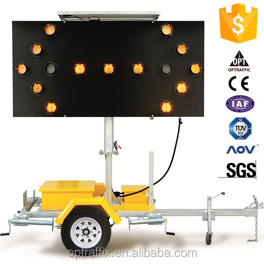 Traffic Control Equipment Led Arrow Warning Light  Truck Mounted Arrow Board