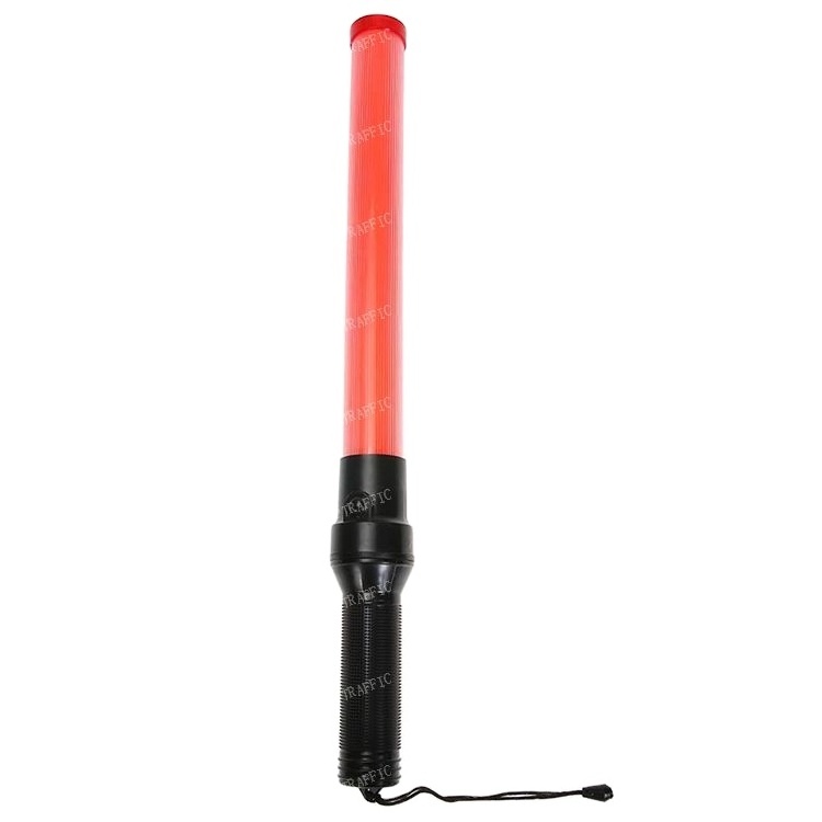 P0318 Premium Quality Flashing Light Stick Aircraft Marshalling Wands LED Traffic Baton White Torch Warning Traffic Wand