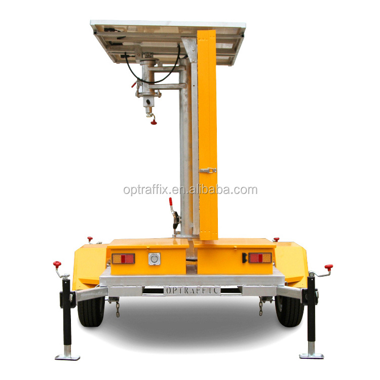 Manufacturer Traffic Control Solar Power Mobile Radar Speed Limit Amber VMS Trailer Signs