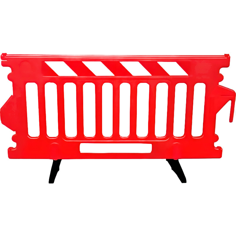 Durable Temporary Plastic Road Fence 2000mm Red Road Safety Barrier Fences