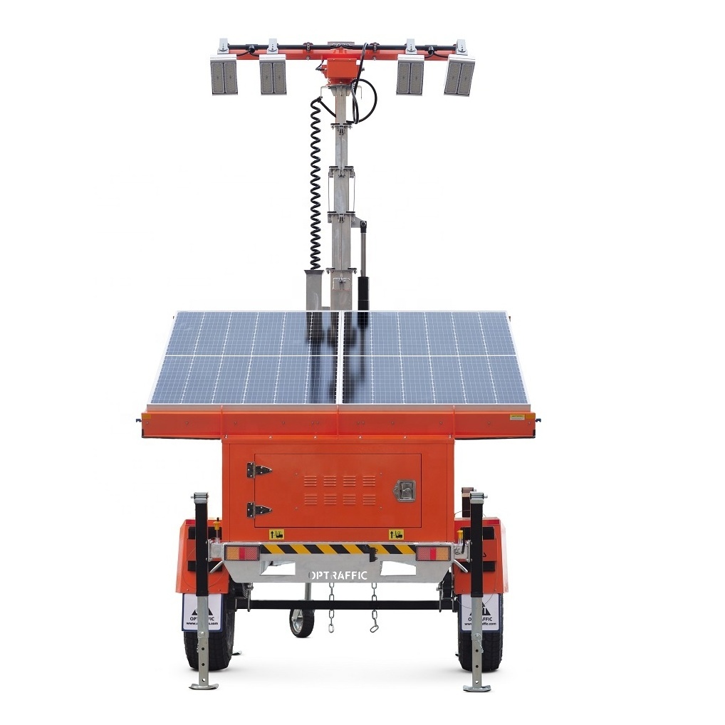 G Mobile Cctv Lighting Tower Price Solar Powered Hybrid Light Tower