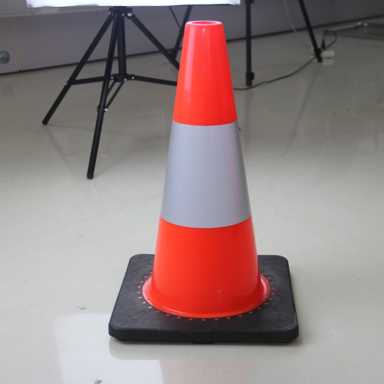 36 inch Fluorescent Orange 900mm Road Traffic Flat PVC safety cone