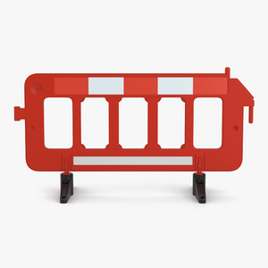 Durable Temporary Plastic Road Fence 2000mm Red Road Safety Barrier Fences