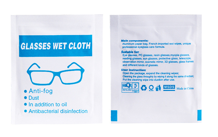 Individual Customized OEM Lens Wipes Eyeglass Cleaning Wipes for Cameras Mobile Phones Tablets Portable Travel Cleaner Wet Wipes