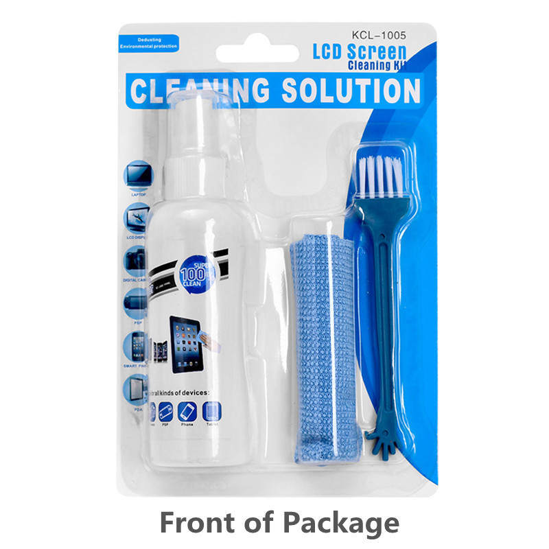 Screen Cleaning Kit For Promotion Screen Cleaner for Smartphone Computer PDA Anti-Static Lens Cleaning Spray