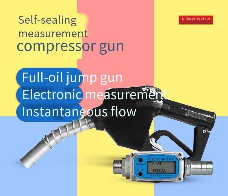 High Precision Mini Mini Small Digital Electronic Turbine Flow Meter for Oil or Water Flow Meter Refueling Guns at Gas Stations