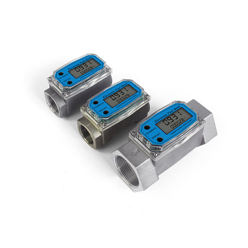 High Precision Mini Mini Small Digital Electronic Turbine Flow Meter for Oil or Water Flow Meter Refueling Guns at Gas Stations