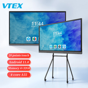 All In One Conference Machine 4K Video Wall Screen4Mm Ag Tempered Glass Android And Ops Conference All-In-One Machine