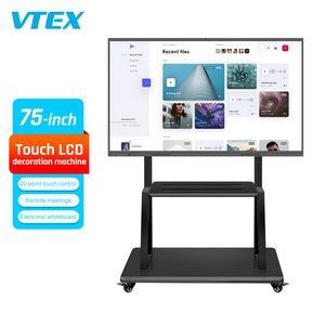 75 Inch Wall Mount Bracket Android 11 Infrared Touch Education Conference All-In-One Interactive Whiteboard Machine