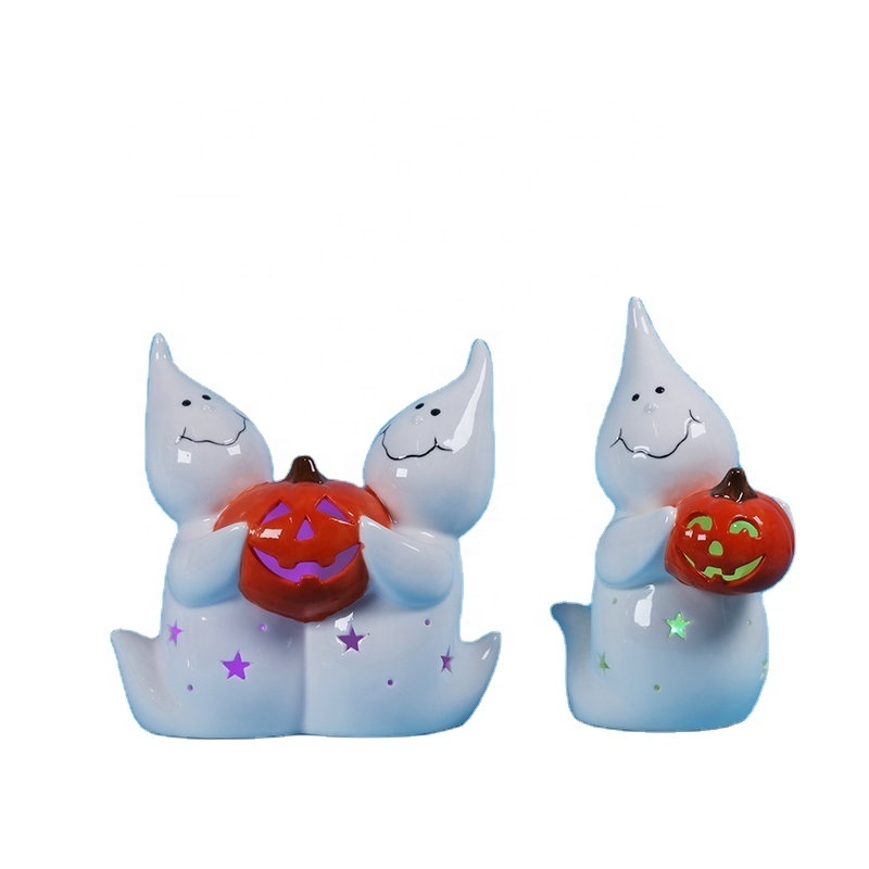 factory supplies Halloween ceramic ghost Festival living room decoration decoration autumn crafts wholesale