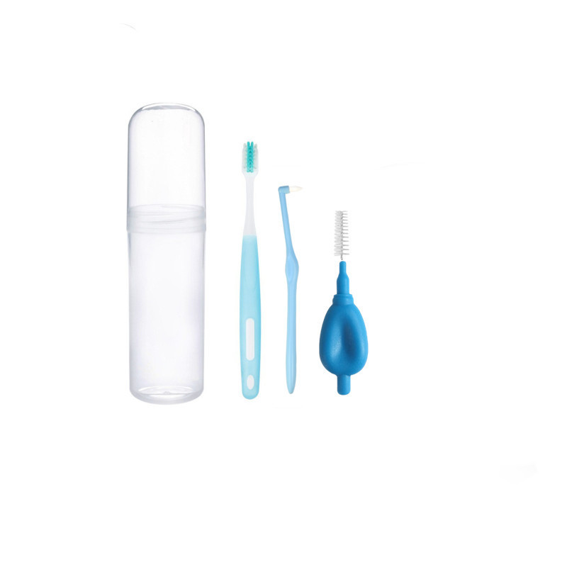 Folding Toothbrush Pocket Travel Interdental Dental Portable Orthodontic Set Invisalign Cleaning Brace Care Ortho Kit