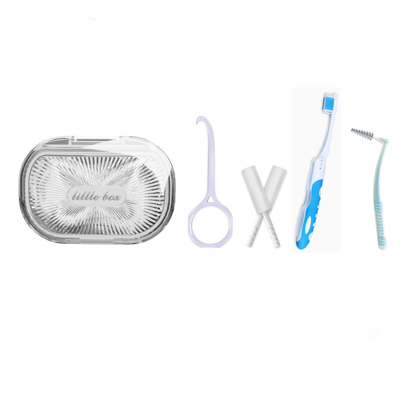 Folding Toothbrush Pocket Travel Interdental Dental Portable Orthodontic Set Invisalign Cleaning Brace Care Ortho Kit