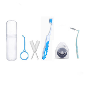 Folding Toothbrush Pocket Travel Interdental Dental Portable Orthodontic Set Invisalign Cleaning Brace Care Ortho Kit