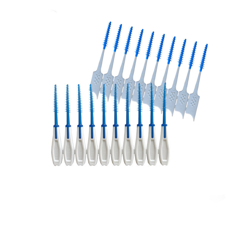 Customized Rubber Silicon Detox Oral Care Tooth Sticks Flosser Flossing Flex Toothpick Dental Picks Interdental Brushes