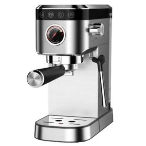 Stainless Steel Coffee Machine with Steam Milk Foam Automatic High Pressure 20bar Espresso Coffee Machine Maker