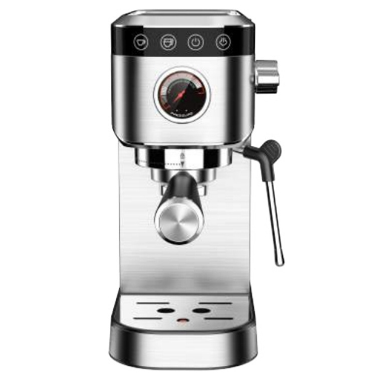 Stainless Steel Coffee Machine with Steam Milk Foam Automatic High Pressure 20bar Espresso Coffee Machine Maker