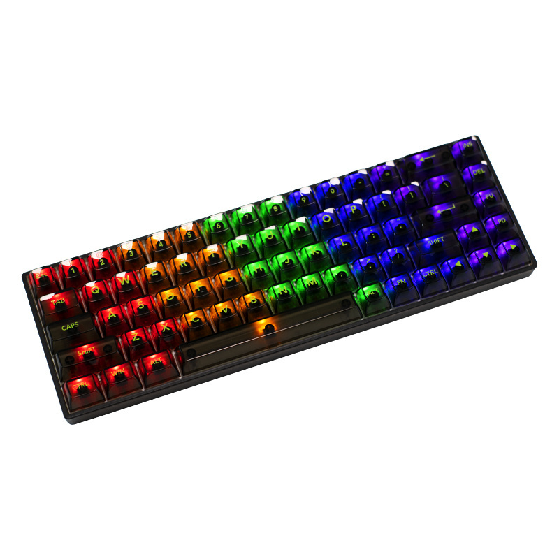 New Mechanical Switch Colorful LED Back Light Ergonomics Gamer Mechanical Gaming Keyboard