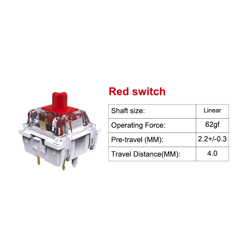 Aflion Mechanical Keyboard Switch 3-pin Silver Red Black Blue Brown Axis Clear RGB Switch for  Cherry gaming Keyboard