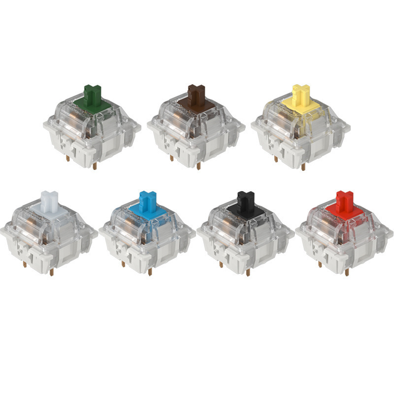 Gateron KS-9 KS 9 Yellow Green Clear Red Black Brown Blue 3pin Switches for MX Mechanical Keyboard Switches