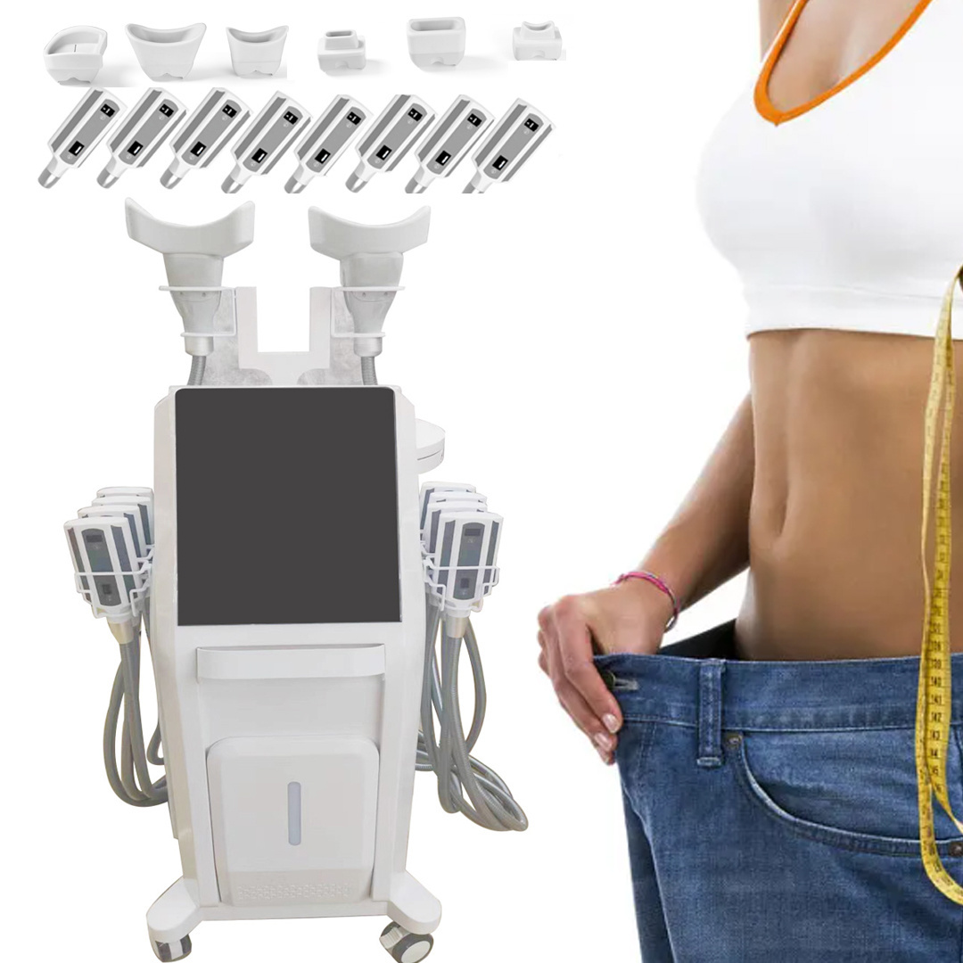 2 IN 1 cryo lipolysis cool shape machine 8 pads cryo ems slimming system lose weight cryo therapy equipment