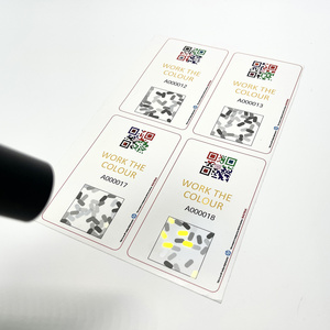 Custom printing label UV light Safe invisible Anti-counterfeiting high end custom stickers