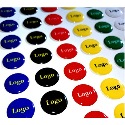 custom epoxy resin dome labels Printing 3d epoxy resin sticker clear Gel sticker