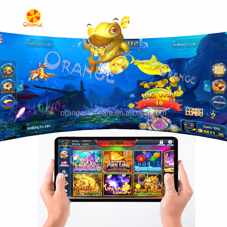 USA Most Popular Coin Operated Games Arcade Online Fish Shooting game Online Software Shooting Fish Skill Skill Game distributor