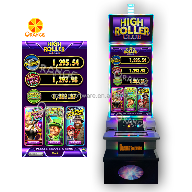 Coin Operated Games High Roller Club 3 IN 1 Vertical Multigame IGS Skill Games Machine game board for Sale