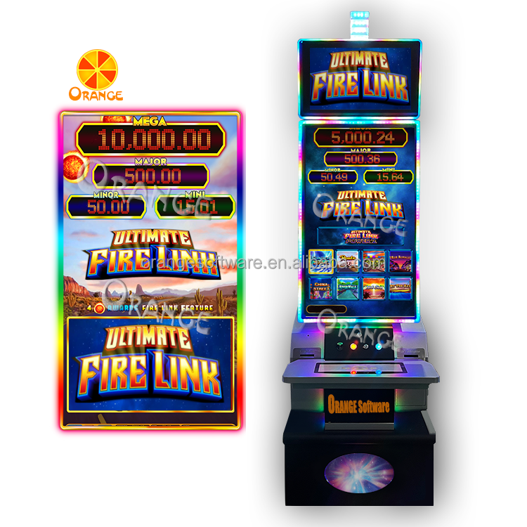 USA hot sell Fire Link Power 2  power 4  muti games  8 in 1 game board  arcade coin operated machine Vertical curved  cabinet