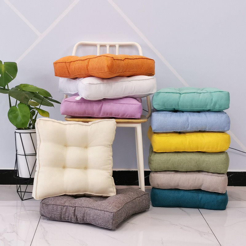 Customized Comfortable Polyester Swing Chair Cushion Seat Memory Foam Pads Thicken Square Floor Cushion