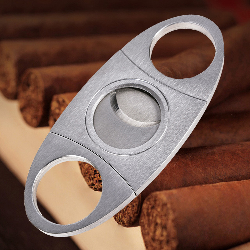 Stainless Steel Table Custom Scissor Water Drops Shape Stainless Steel Double Blade Cigar Cutter Scissors Cigar Cutters Knife