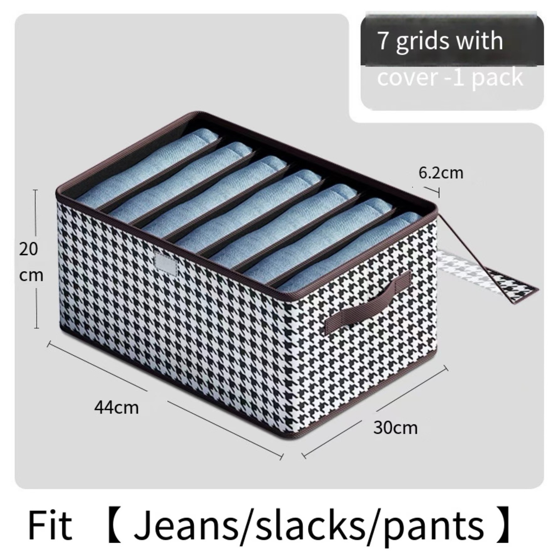 Hot Sale 7 Grids Foldable Clothes Storage Box Wardrobe Clothing Organizer Closet Wardrobe Jeans Clothes Organizer For Bedroom