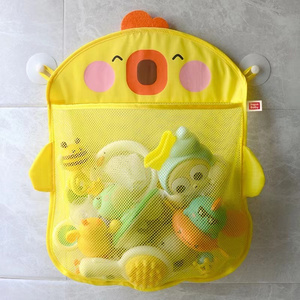 Bath Organizer Mesh Net Shower Caddy Hanging Baby Bath Toy Storage Holder With Suction