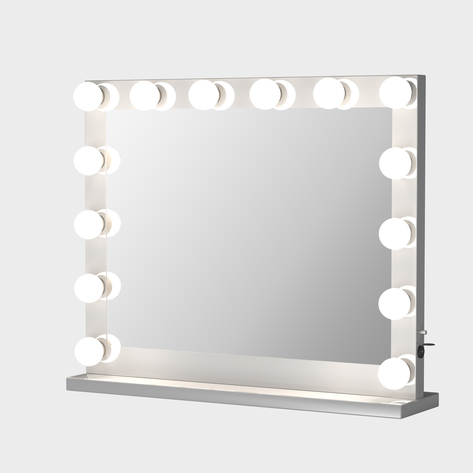 Hot Sale Hollywood Led Light Mirror Lady Vanity Makeup Mirror Desktop Cosmetic Mirror with High Quality Light Bulbs