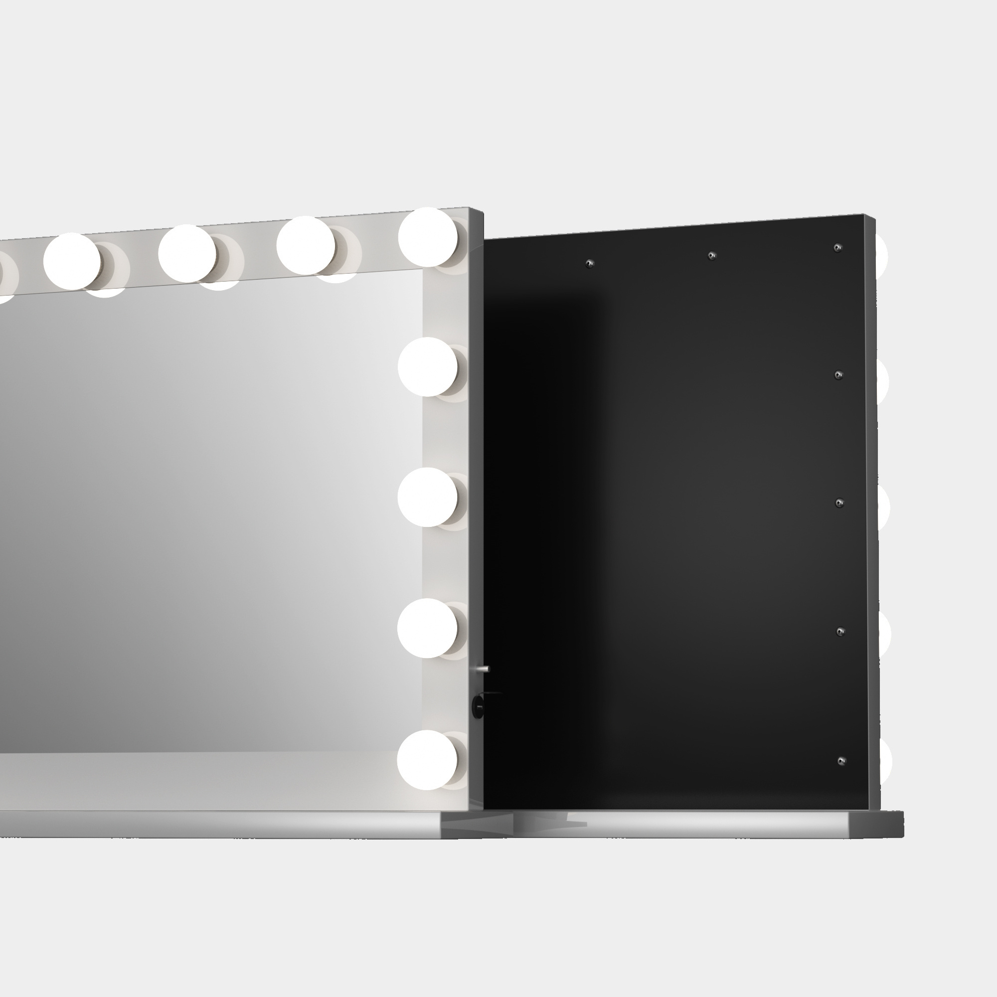 Hot Sale Hollywood Led Light Mirror Lady Vanity Makeup Mirror Desktop Cosmetic Mirror with High Quality Light Bulbs