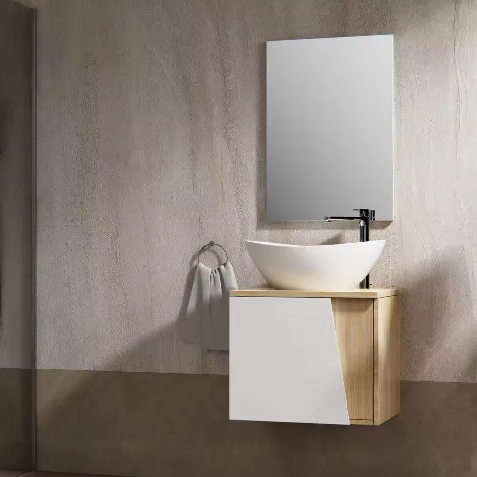 ORans Design Bathroom Wall Cabinet Waterproof Finished Bathroom Cabinets With Ceramic Sink