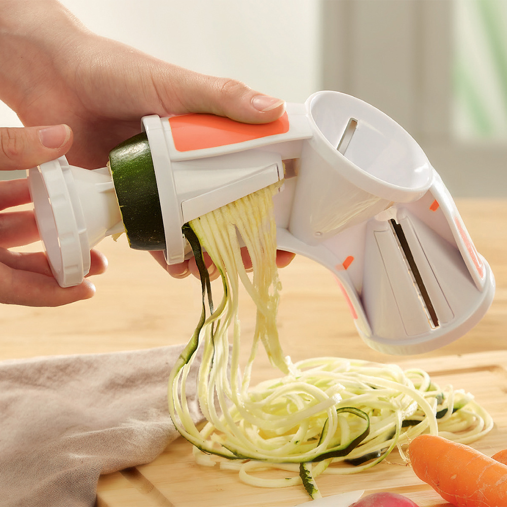 Amazon Hot Sale Vegetable Spiralizer Cutter carrot slicer zucchini pasta noodle spaghetti maker Spiral Vegetable Slicer