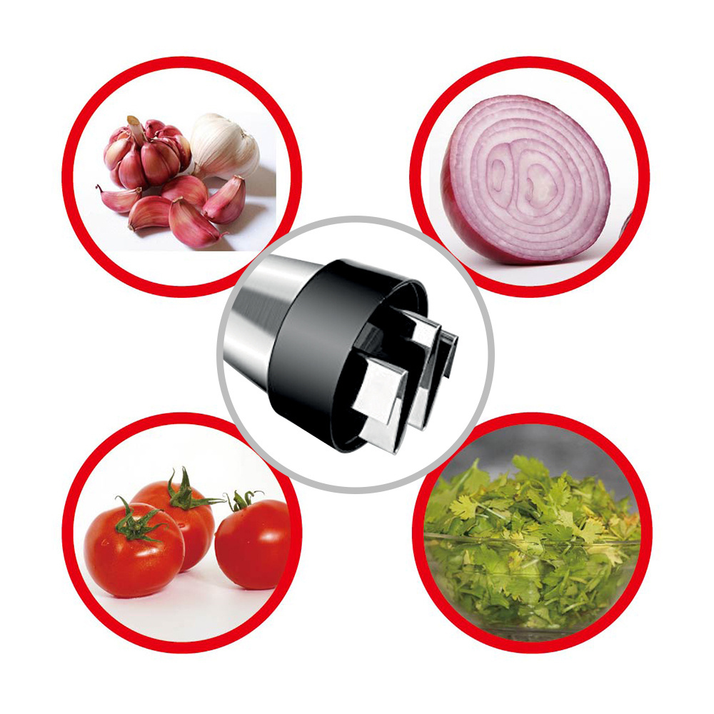 Multifunctional manual press stainless steel mini onion ginger garlic crusher food chopper