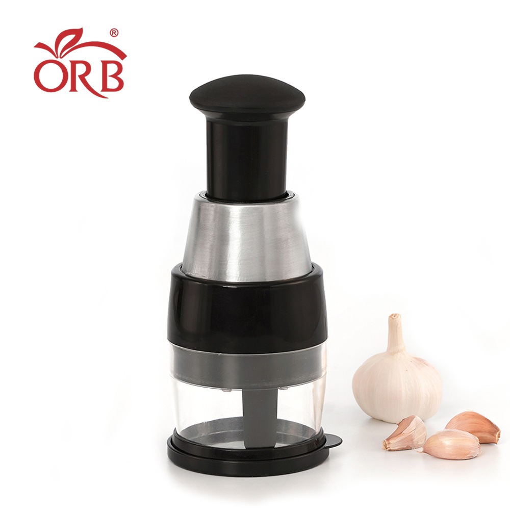 Multifunctional manual press stainless steel mini onion ginger garlic crusher food chopper