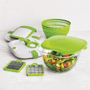 kitchen accessories vegetable Spin dryer  plastic manual easy to use salad spinner and Chopper