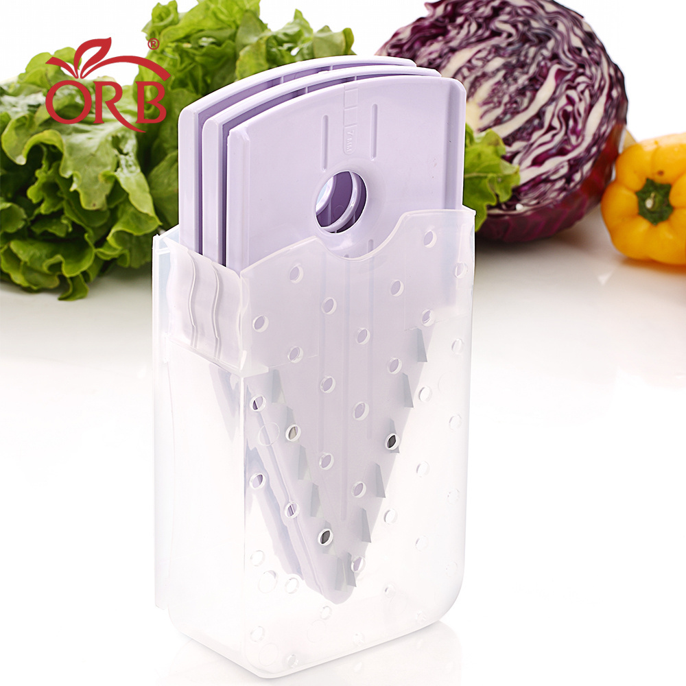 Commercial plastic 4 blades vegetable v mandoline slicer