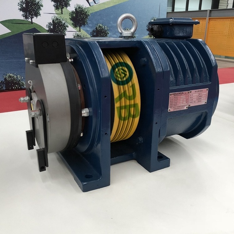 Home Elevator Motor MONA200A Villa Lift Gearless Traction Machine for MRL Elevators